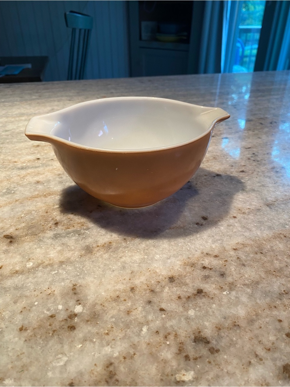 Vintage Pyrex #441 Brown Mixing Bowl 1-1/2 pt Made in USA